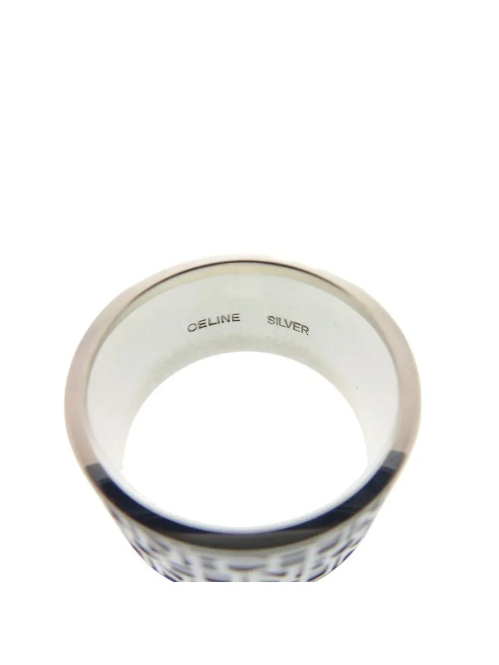 Celine Logo Ring 925 Sterling Silver